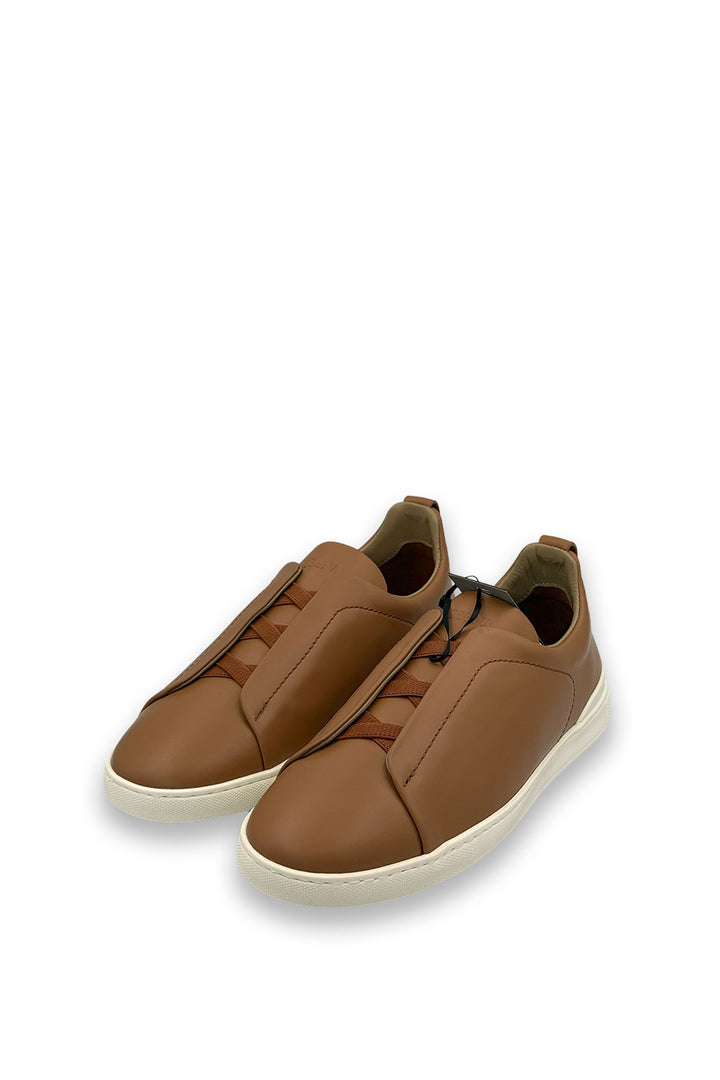 TENIS ZEGNA TRIPLE STITCH HONEY