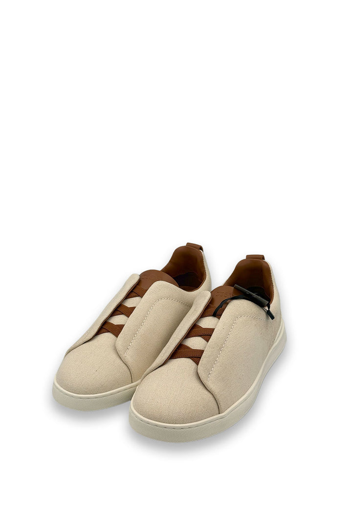 TENIS ZEGNA TRIPLE STITCH BLANCO
