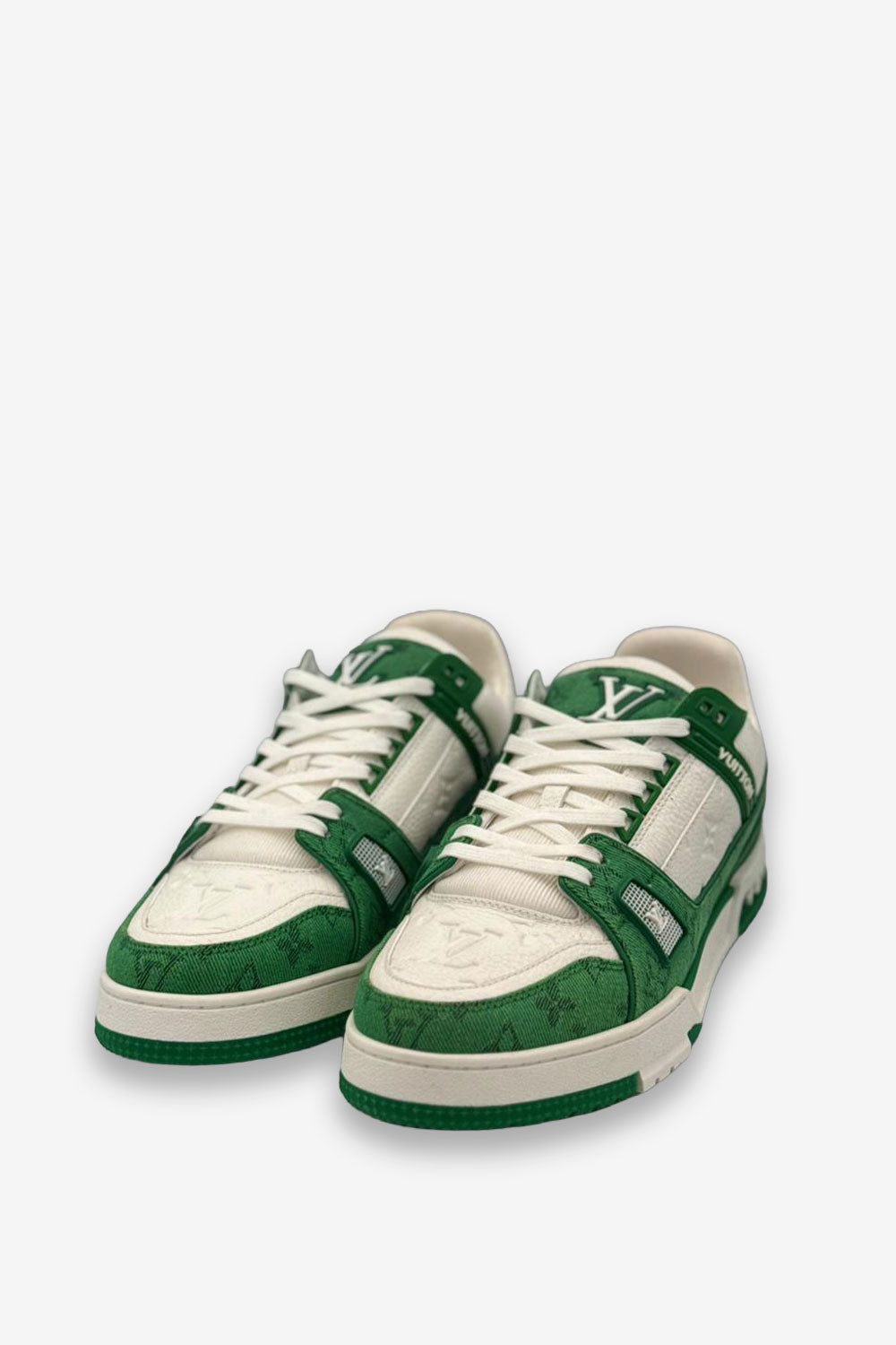 TENIS LV TRAINER VERDE BLANCO