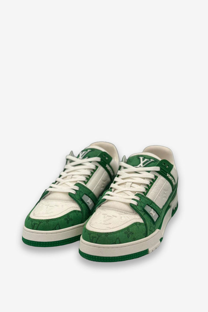 TENIS LV TRAINER VERDE BLANCO