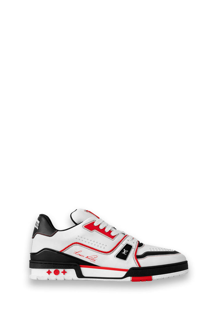 TENIS LV TRAINER BLANCO ROJO