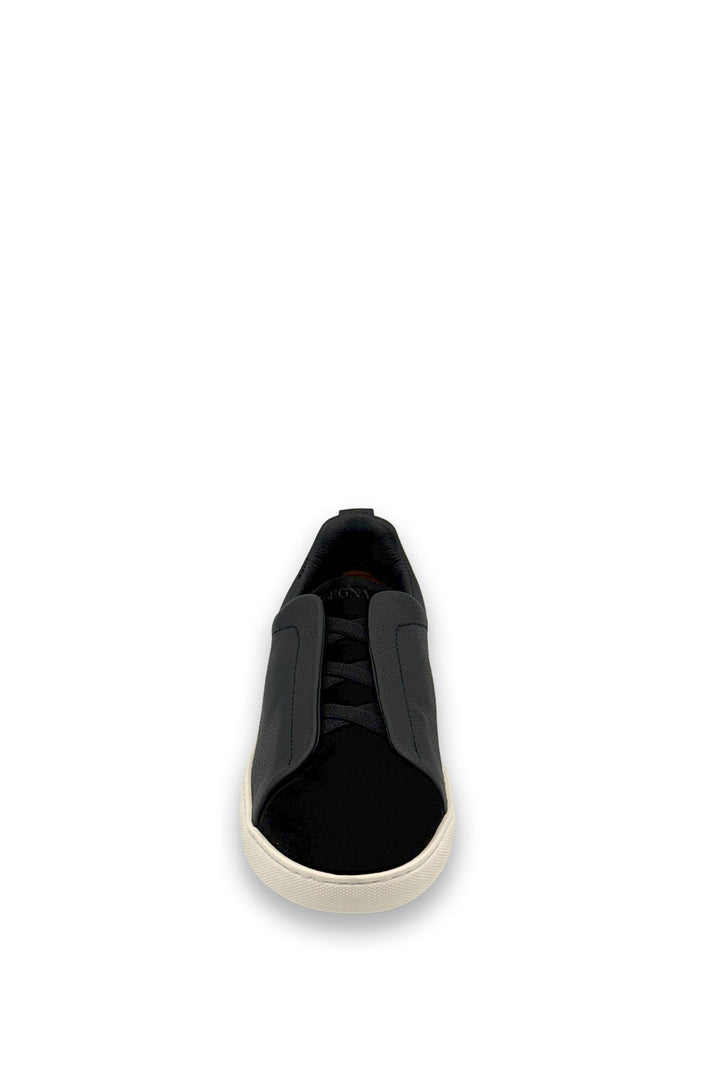 TENIS ZEGNA TRIPLE STITCH NEGRO