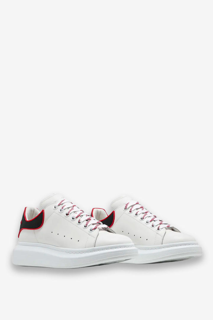 TENIS ALEXANDER MCQUEEN BLANCO CONTORNO ROJO