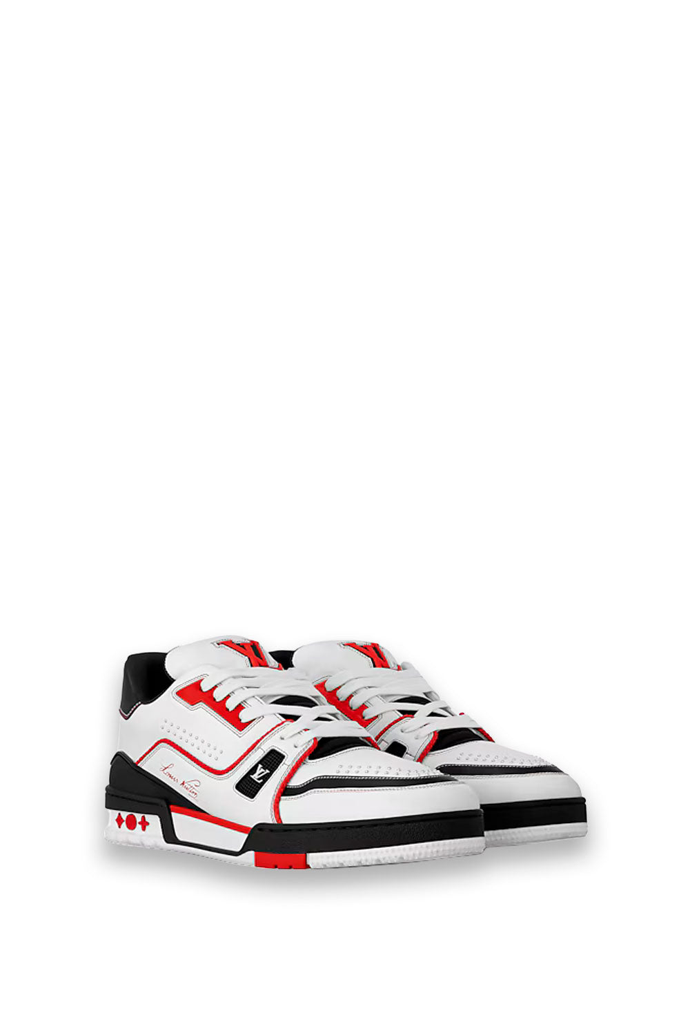 TENIS LV TRAINER BLANCO ROJO