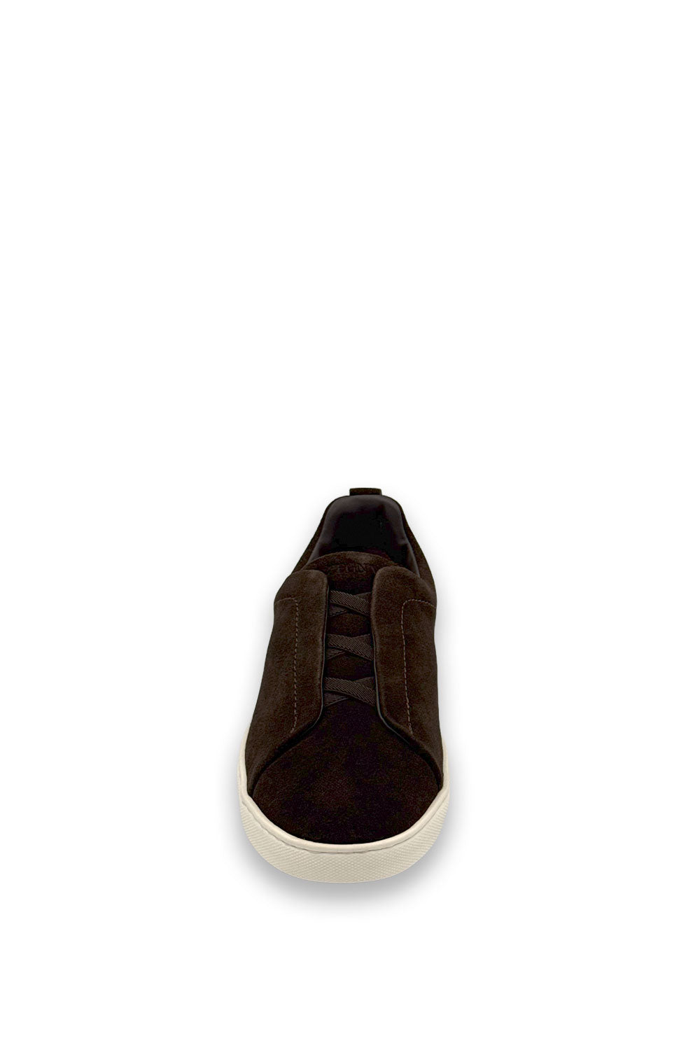 TENIS ZEGNA TRIPLE STITCH MARRON