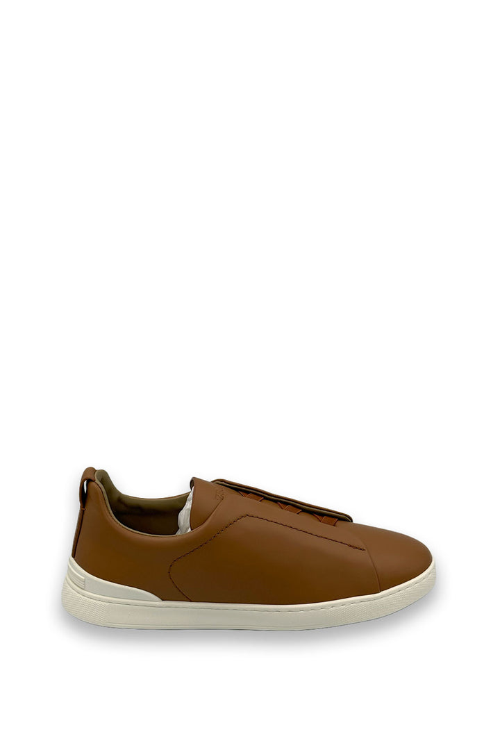TENIS ZEGNA TRIPLE STITCH HONEY