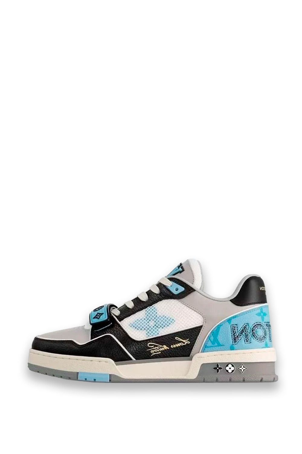 TENIS LV BROCHE BLANCO AZUL