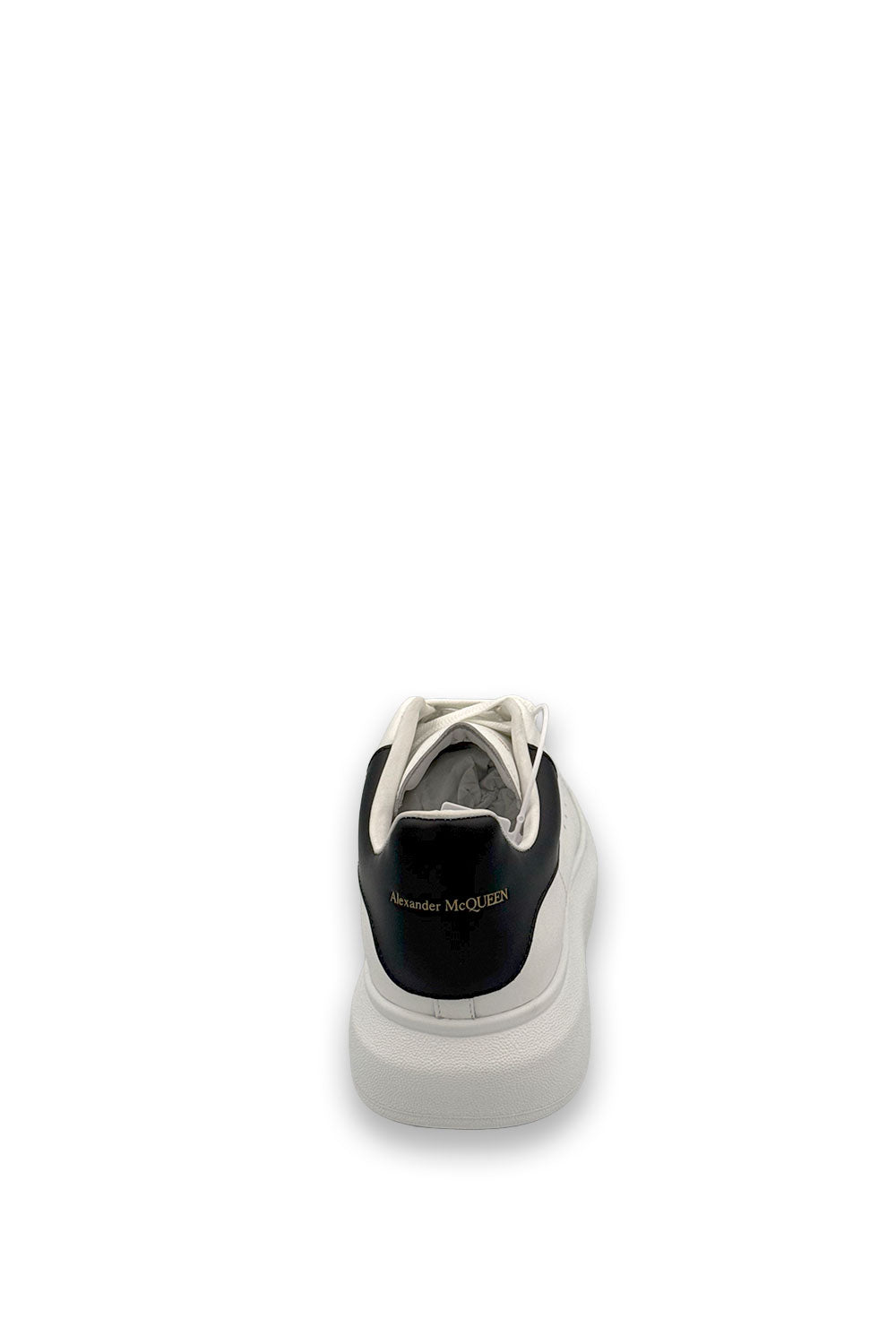 TENIS ALEXANDER MCQUEEN BLANCO NEGRO (PIEL)
