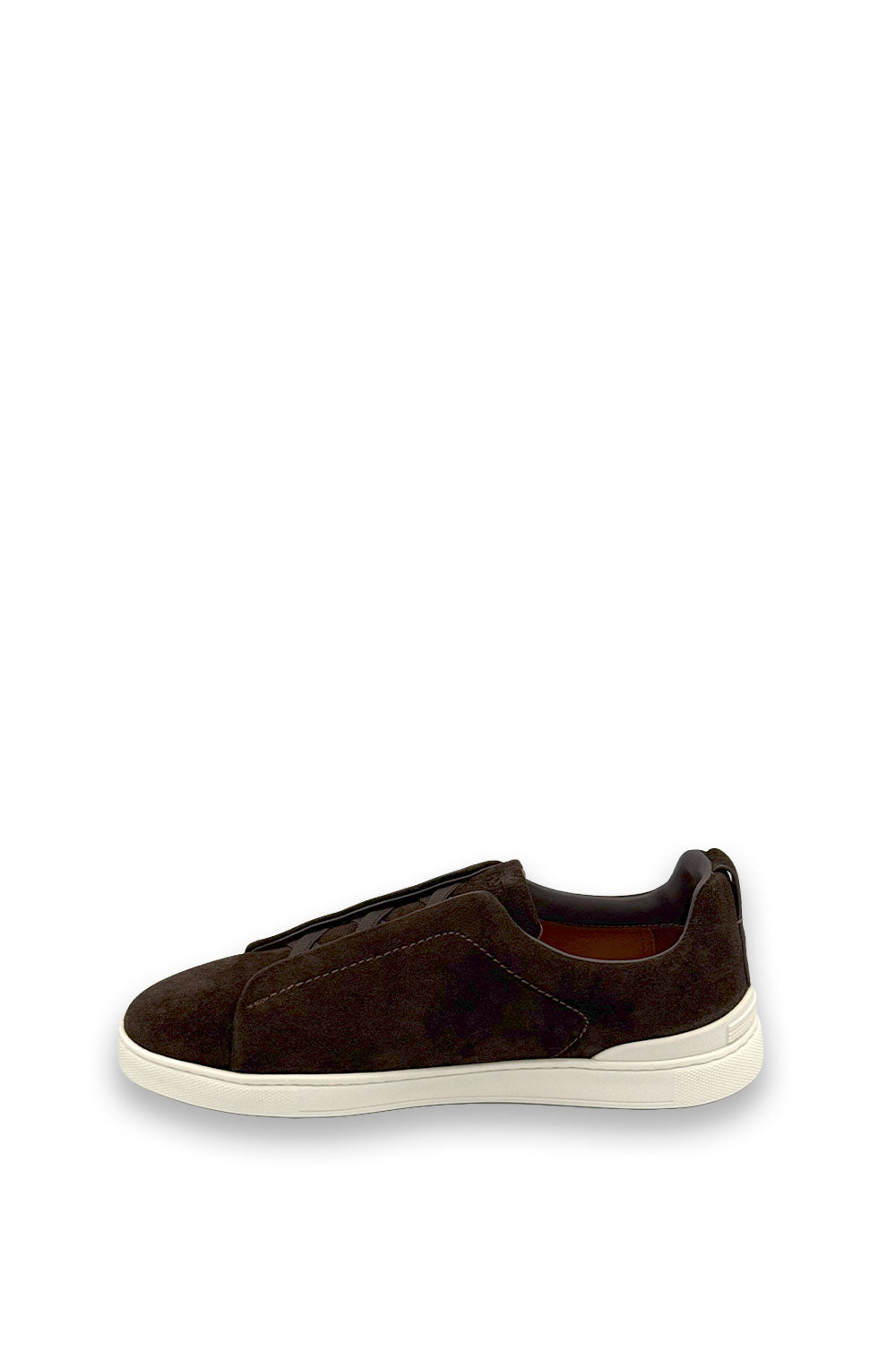 TENIS ZEGNA TRIPLE STITCH MARRON